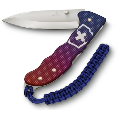 Нож Victorinox Evoke Alox, 136 мм, 4 функции, синий/красный подар.коробка