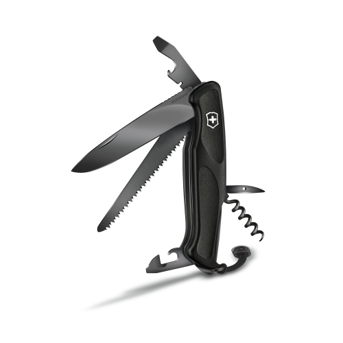Нож Victorinox RangerGrip 55, 130 мм, 12 функций, черный