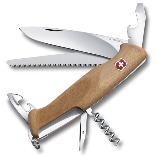 Нож Victorinox RangerWood 55, 130 мм, 10 функций, дерево