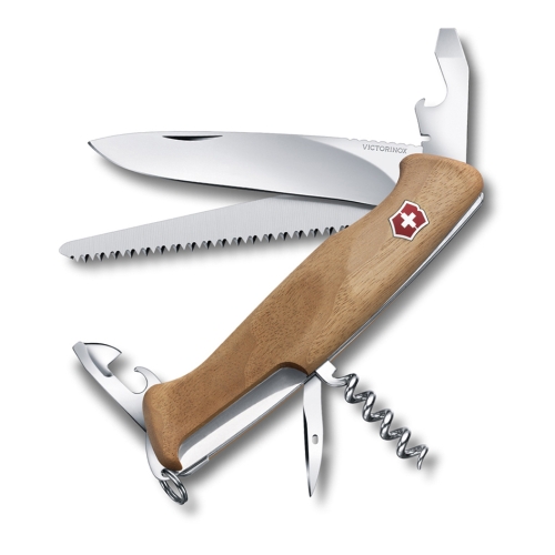 Нож Victorinox RangerWood 55, 130 мм, 10 функций, дерево