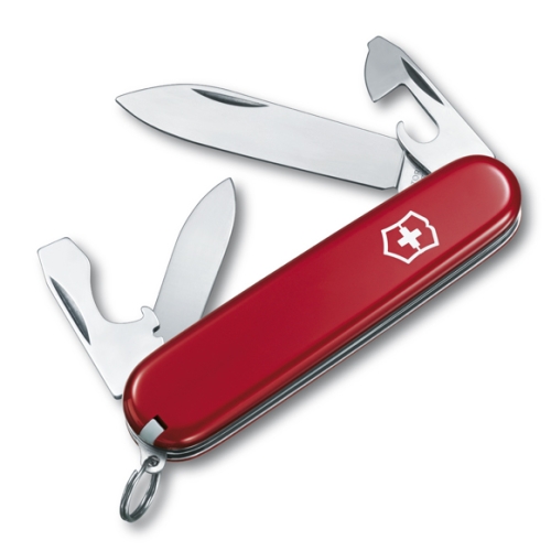 Нож Victorinox Recruit, 84 мм, 10 функций, красный
