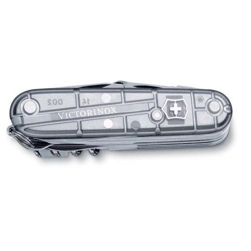 Нож Victorinox SwissChamp, 91 мм, 31 функция, полупрозрачный серебристый