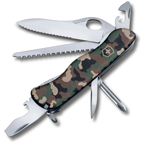 Нож Victorinox Trailmaster One Hand, 111 мм, 12 функций, камуфляжный