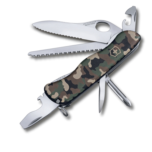 Нож Victorinox Trailmaster One Hand, 111 мм, 12 функций, камуфляжный