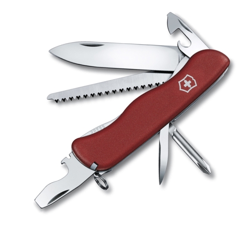 Нож Victorinox Trailmaster, 111 мм, 12 функций, с фиксатором лезвия, красный