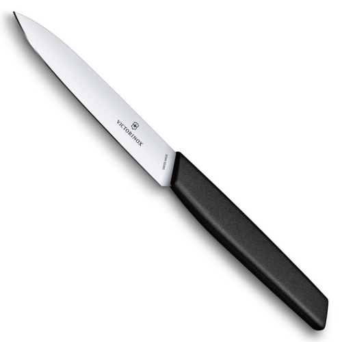 Нож Victorinox для овощей, лезвие 10 см прямое, чёрный