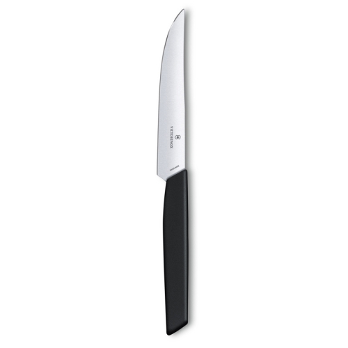 Нож Victorinox для стейка, лезвие 12 см прямое, чёрный
