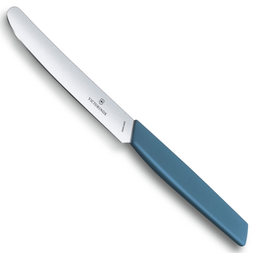 Нож Victorinox столовый, лезвие 11 см прямое, васильково-синий