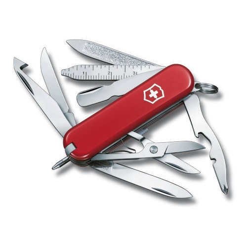 Нож-брелок Victorinox Classic MiniChamp, 58 мм, 16 функций, красный