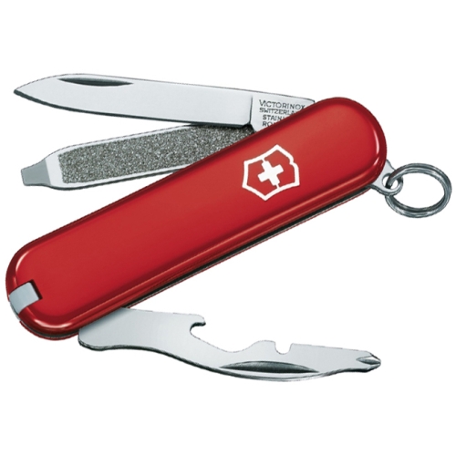 Нож-брелок Victorinox Classic Rally, 58 мм, 9 функций, красный