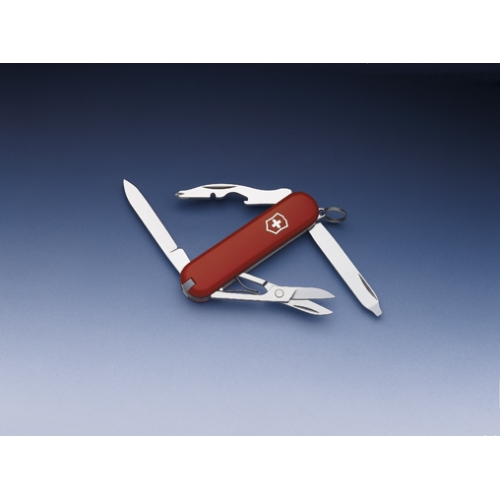 Нож-брелок Victorinox Classic Rambler, 58 мм, 10 функций, красный