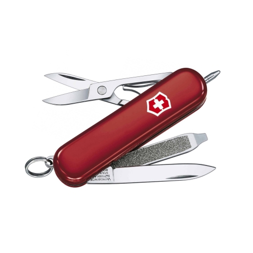 Нож-брелок Victorinox Classic Signature Lite, 58 мм, 7 функций, красный