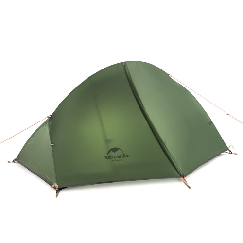 Палатка сверхлегкая одноместная Naturehike для велоспорта + коврики Pro, зеленая (NH18A095-D)