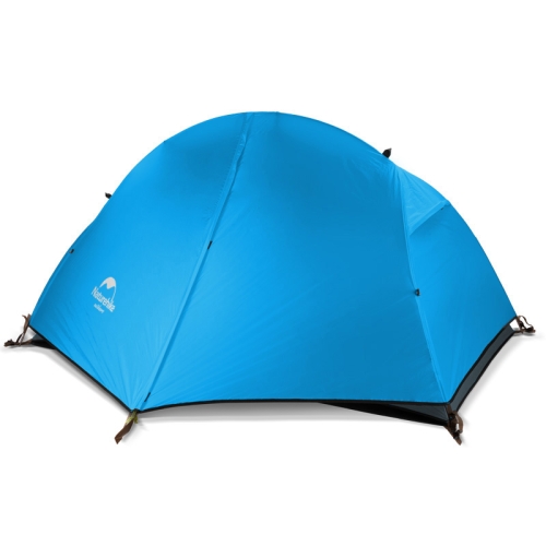 Палатка сверхлегкая одноместная Naturehike для велоспорта + коврики Pro, синяя (NH18A095-D)