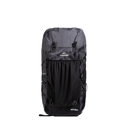 Рюкзак походный Naturehike Rock, 40л + 5л, черный/серый (NH20BB113)