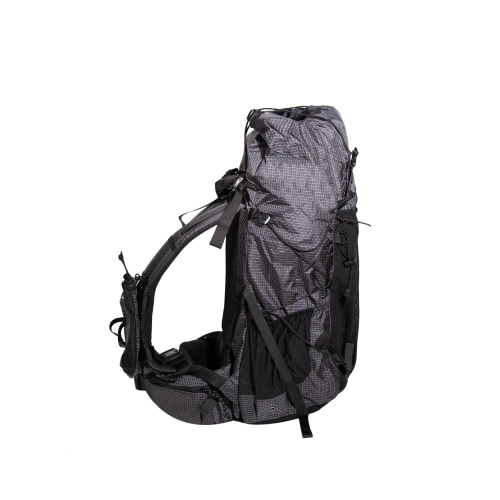 Рюкзак походный Naturehike Rock, 40л + 5л, черный/серый (NH20BB113)