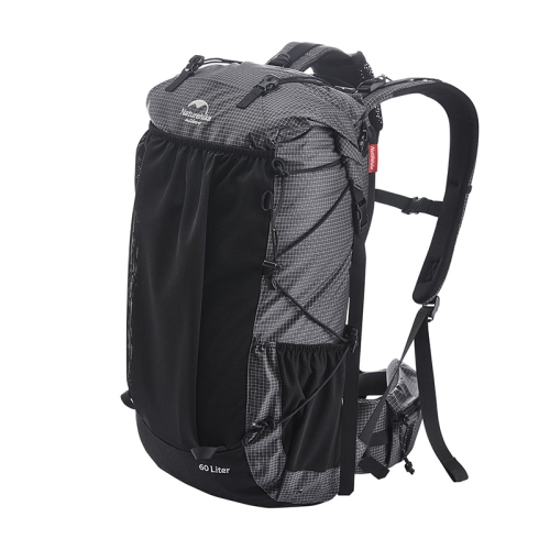 Рюкзак туристический Naturehike, 60л + 5л, серый (NH19BP095)