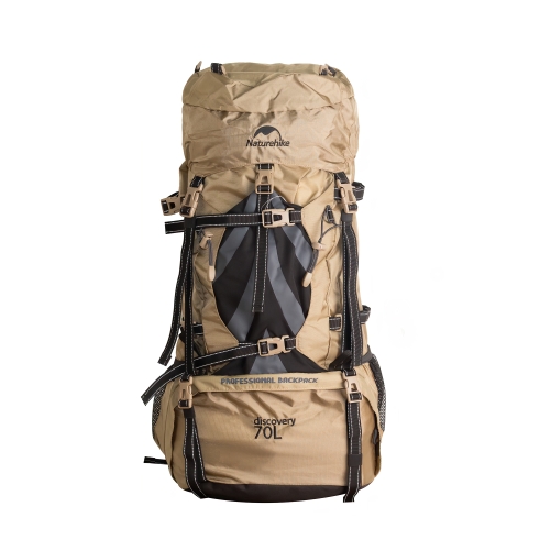 Рюкзак туристический Naturehike, 70л, коричневый (NH70B070-B)