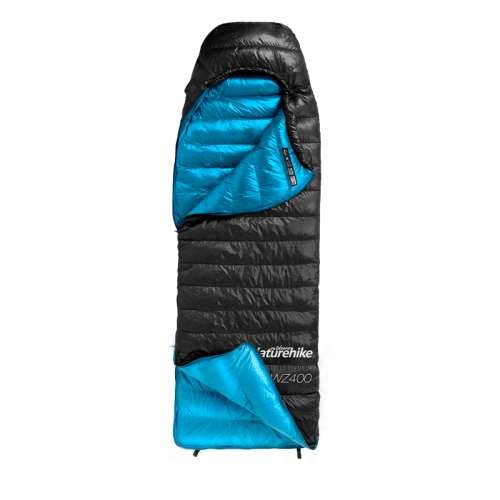 Спальный мешок Naturehike Cicada Wing CW700 с капюшоном, размер L, черный, молния справа (CNK2450WS0