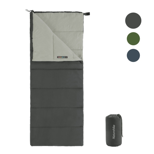 Спальный мешок Naturehike F150, серый (NH22MSD05), молния слева