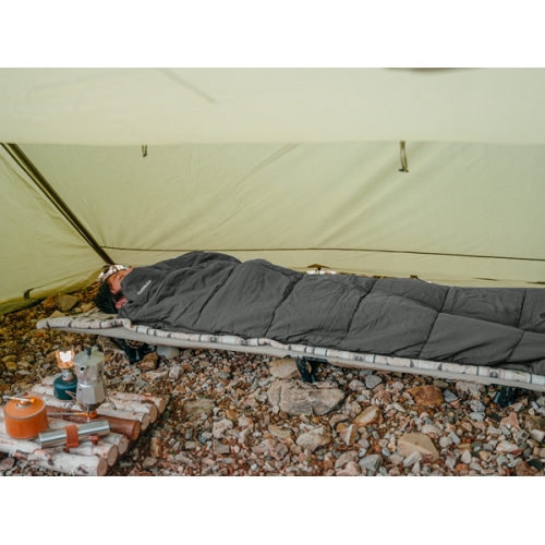 Спальный мешок Naturehike F150, серый (NH22MSD05), молния справа