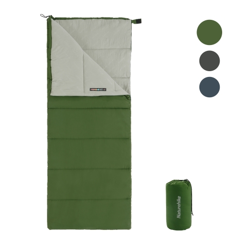 Спальный мешок Naturehike F150, хаки (NH22MSD05), молния слева
