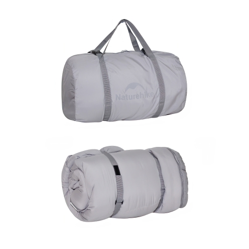 Спальный мешок Naturehike Oval PS200, 220х95 см, серый (NH20MSD03), молния слева