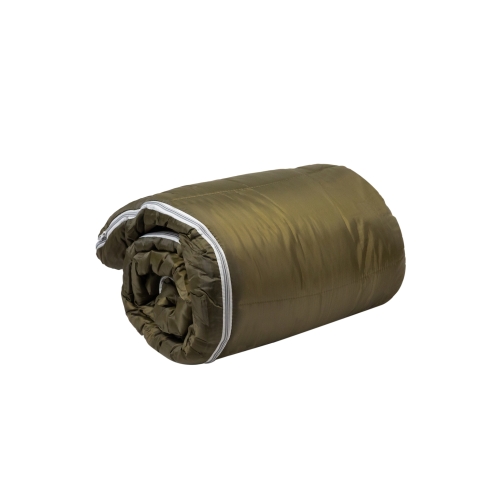 Спальный мешок Naturehike U250 с капюшоном, хаки (NH20MSD07), молния справа