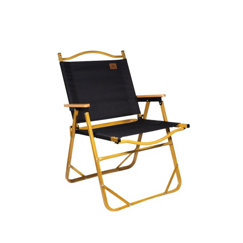 Стул складной Naturehike MW02, черный, светлое дерево (NH19Y002-D)
