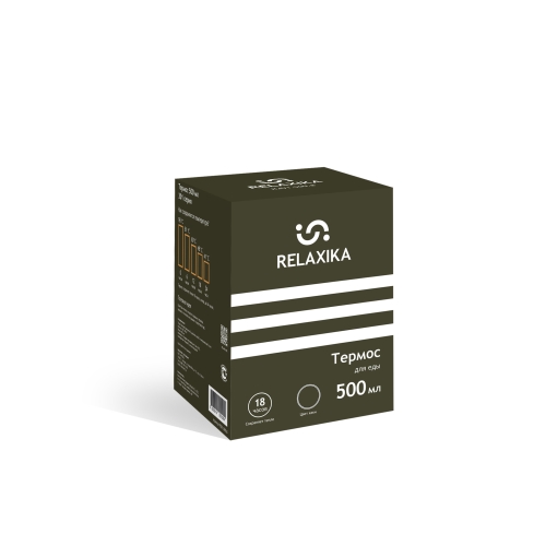 Термос для еды Relaxika 301 (0,5 литра), хаки