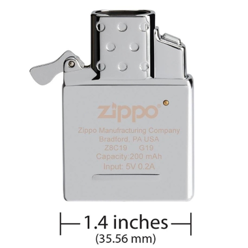 Электронный вставной блок для широкой зажигалки Zippo, нержавеющая сталь