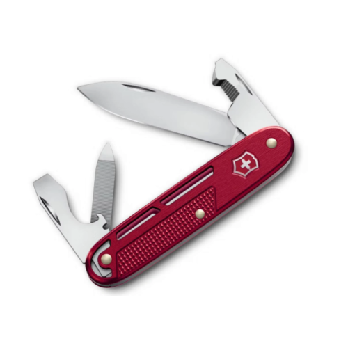 Нож Victorinox Synergy Alox, 93 мм, 9 функций, красный, картонная коробка