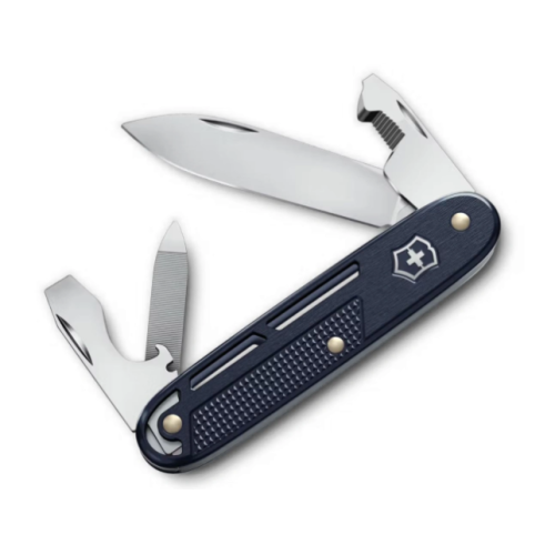 Нож Victorinox Synergy Alox, 93 мм, 9 функций, синий, картонная коробка