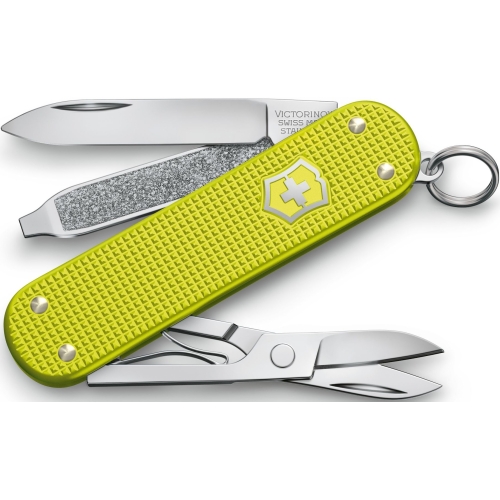 Нож перочинный Victorinox Classic SD Alox, 58 мм, 5 функций, желтый, подарочная коробка