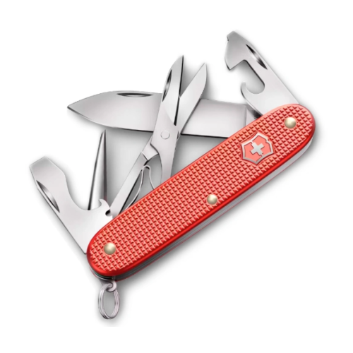 Нож перочинный Victorinox Pioneer X Alox LE 2025 Stone Red , 93 мм, 9 функций, красный, подарочная к