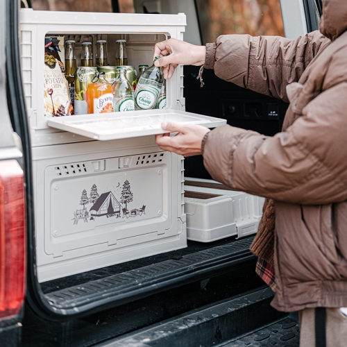 Ящик кемпинговый Naturehike легкий складной 25л, бежевый (CNH22SN019)