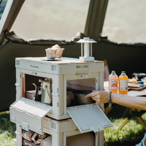Ящик кемпинговый Naturehike легкий складной 23л, бежевый (CNK2450XB020)