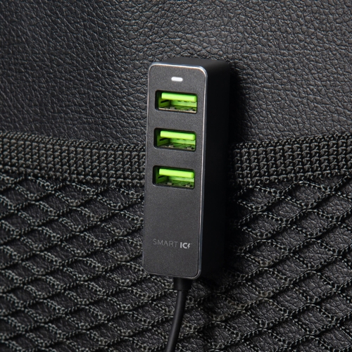 АЗУ 1 USB + 3 USB для пассажиров, QC 3.0, 7Аa