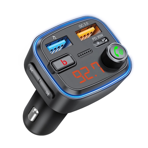 FM-трансмиттер Wave Pro, QC/PD, LED, 48Вт, ENC, Bass boost
