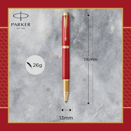 Parker IM Premium - Red GT, ручка-роллер, F