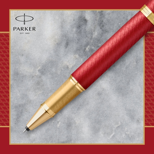 Parker IM Premium - Red GT, ручка-роллер, F