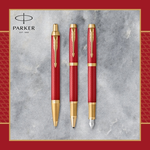 Parker IM Premium - Red GT, ручка-роллер, F