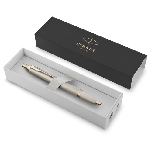 Parker IM Professionals - Monochrome Champagne, шариковая ручка, M, подар.кор.