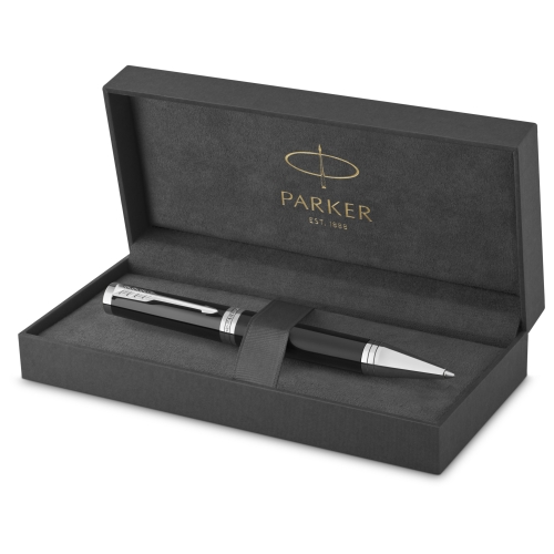 Parker Ingenuity Black СT, шариковая ручка, M, подарочная упаковка