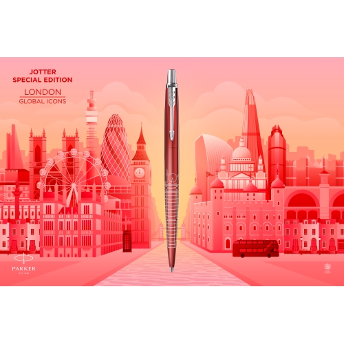 Parker Jotter Global Icons SE London K179, шариковая ручка, M, подар.кор.
