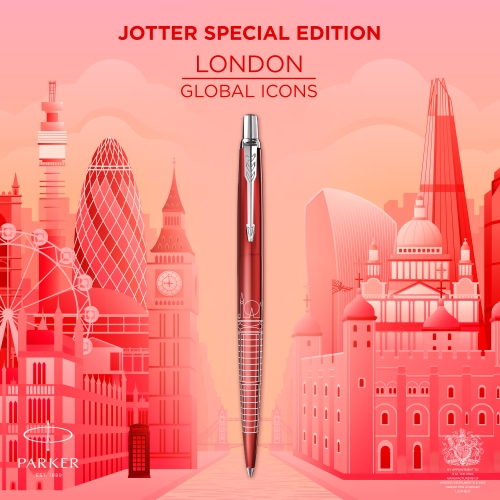 Parker Jotter Global Icons SE London K179, шариковая ручка, M, подар.кор.