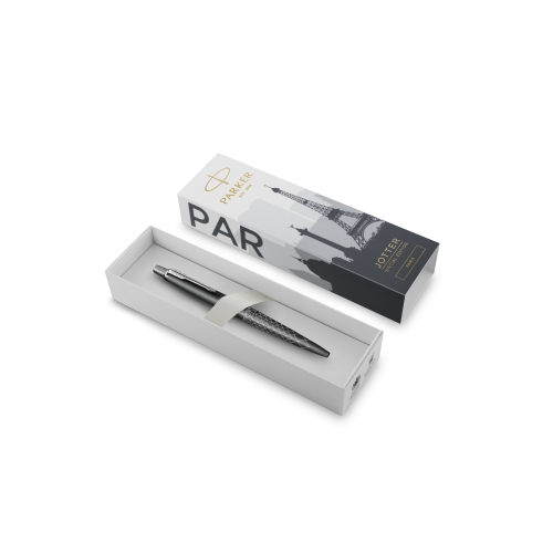 Parker Jotter Paris Grey CT, шариковая ручка, M, подарочная упаковка 