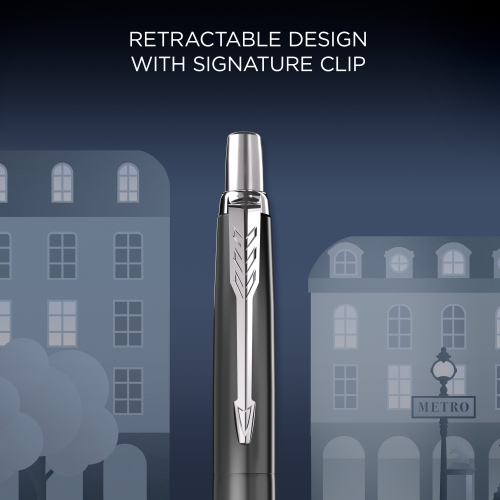 Parker Jotter Paris Grey CT, шариковая ручка, M, подарочная упаковка