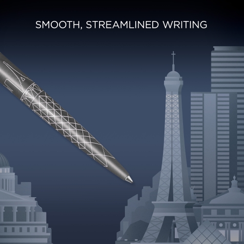 Parker Jotter Paris Grey CT, шариковая ручка, M, подарочная упаковка