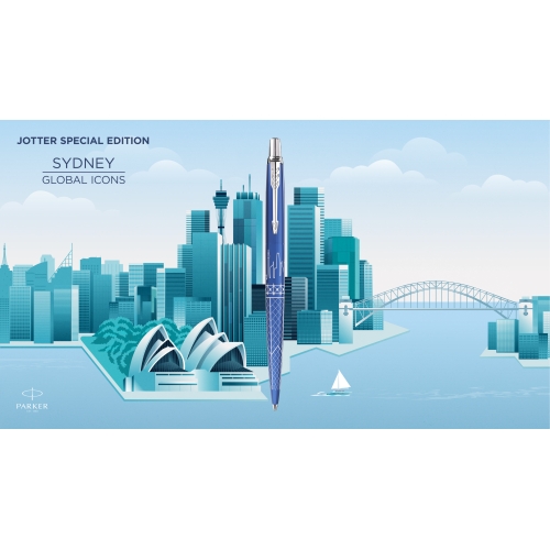 Parker Jotter Sydney Blue CT, шариковая ручка, M, подар.кор.